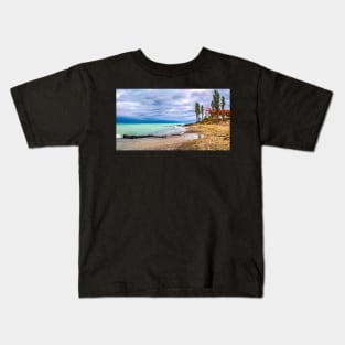 Autumn at Point Betsie Lighthouse Kids T-Shirt